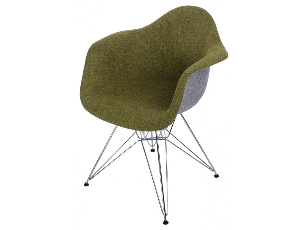 Jídelní židle P018 Duo inspirovaná DAR šedozelená  - 96design.cz