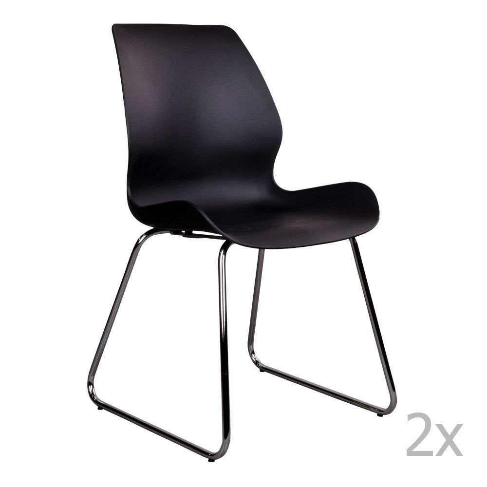 Sada 2 černých židlí House Nordic Sola - Bonami.cz