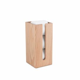 Zásobník na toaletní papír z dubového dřeva Wireworks Mezza