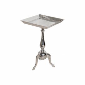 Noble Home Odkládací stolek Jardus, 55cm, stříbrný