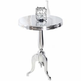 Noble Home Odkládací stolek Jardus, 75 cm, stříbrný