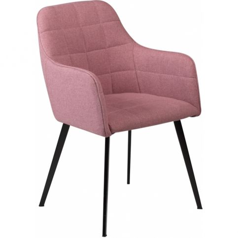 Židle DanForm Embrace, růžová látka DF100801581 DAN FORM - Designovynabytek.cz