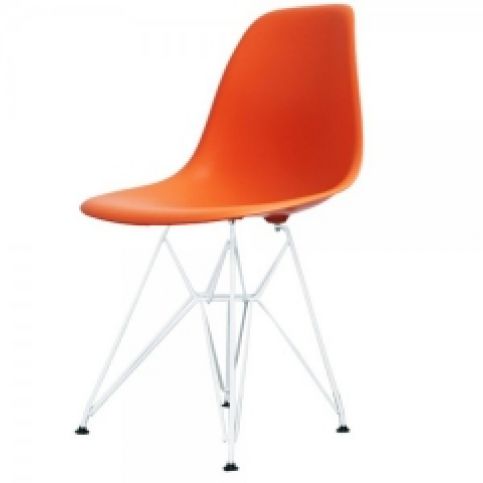 Židle DSR, oranžová (RAL 9003)  - Designovynabytek.cz