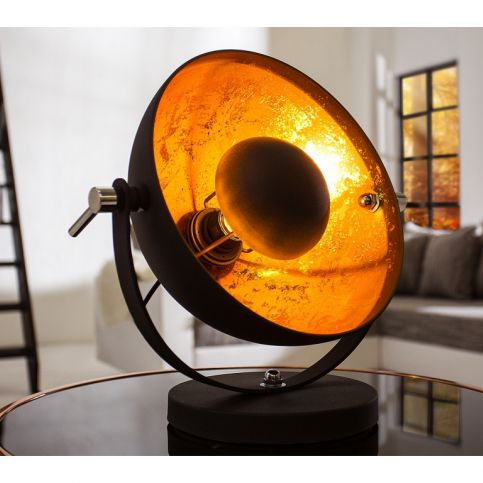 INV Stolní lampa Silueta M 40 cm černá-zlatá - Design4life