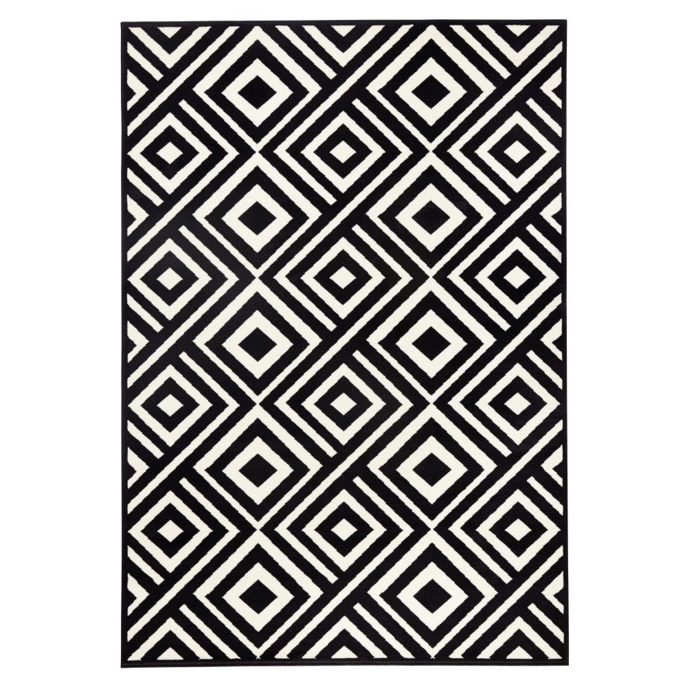 Černo-bílý koberec Zala Living Art, 70 x 140 cm - Bonami.cz