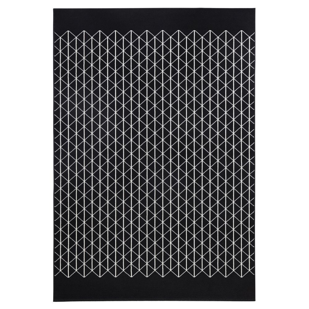 Černý koberec Zala Living Twist, 70 x 140 cm - Bonami.cz