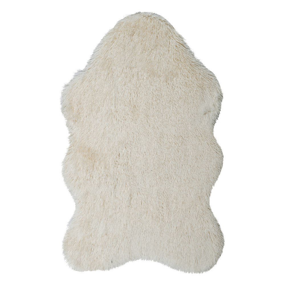 Krémový kožešinový koberec Ranto Soft Bear, 70 x 105 cm - Bonami.cz