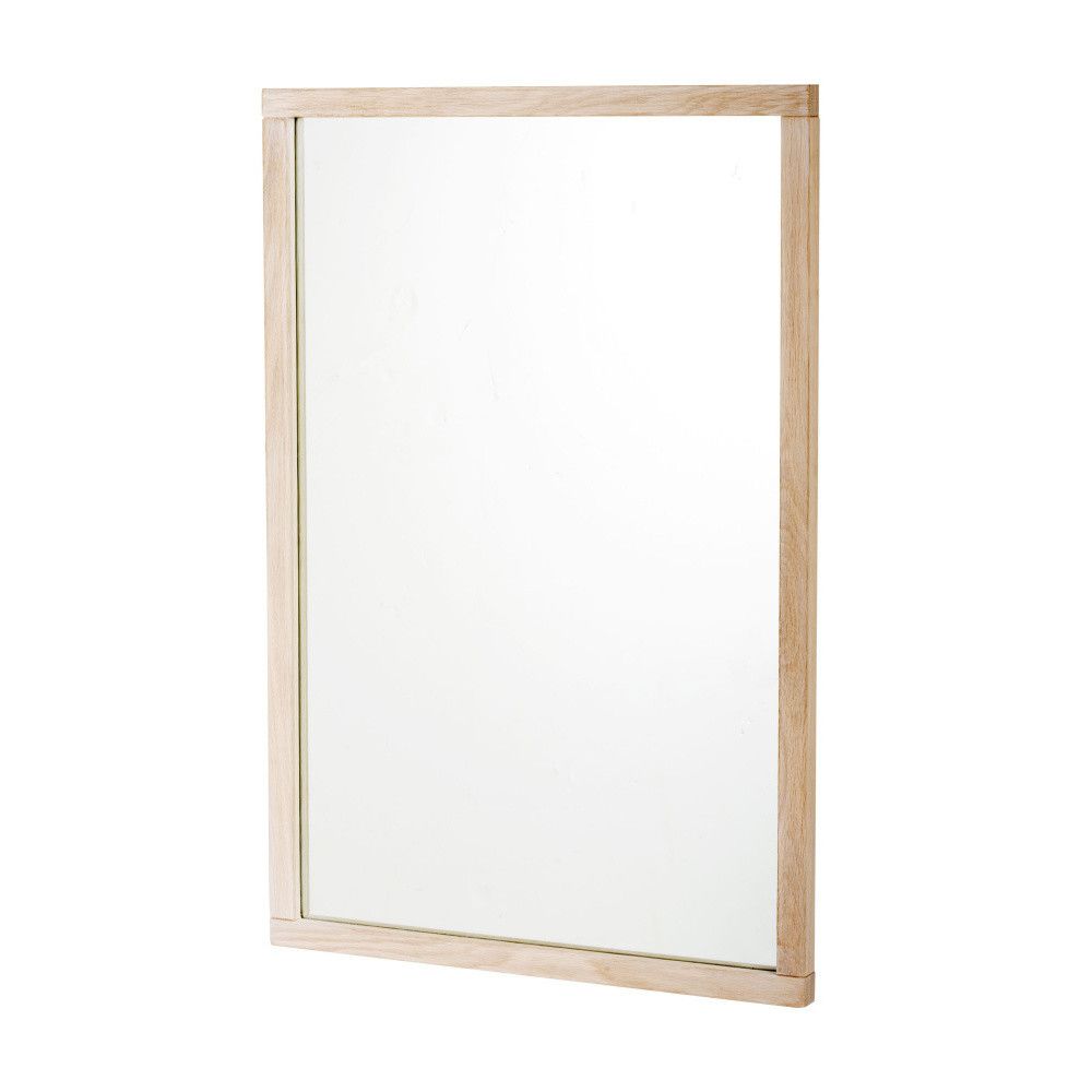 Nástěnné zrcadlo s dřevěným rámem 60x90 cm Lodur – Rowico - iodesign.cz