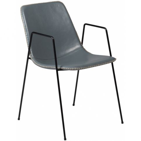 Židle DanForm Floss, šedá ekokůže DF100801572 DAN FORM - Designovynabytek.cz