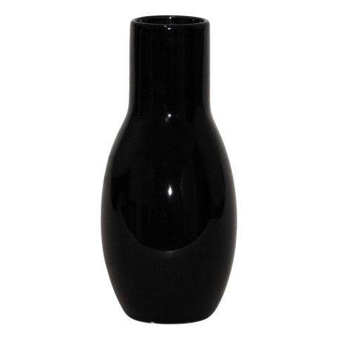 Autronic Keramická váza lesklá černá, 20,5 cm - 4home.cz