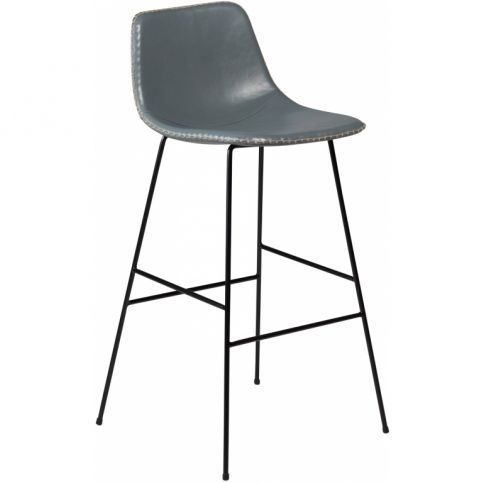 Barová židle DanForm Floss, šedá ekokůže DF100801579 DAN FORM - Designovynabytek.cz