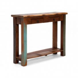 La furniture: Barevný konzolový stolek z exotického dřeva Tropico 10012305