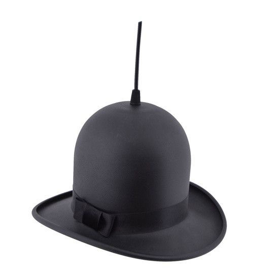 Černé závěsné svítidlo Homemania Woman Hat, ⌀ 28 cm - Bonami.cz