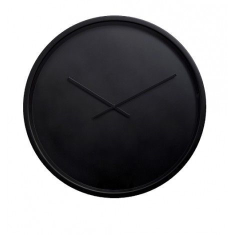 Nástěnné černé minimalistické hodiny ZUIVER BANDIT 60 cm - Designovynabytek.cz