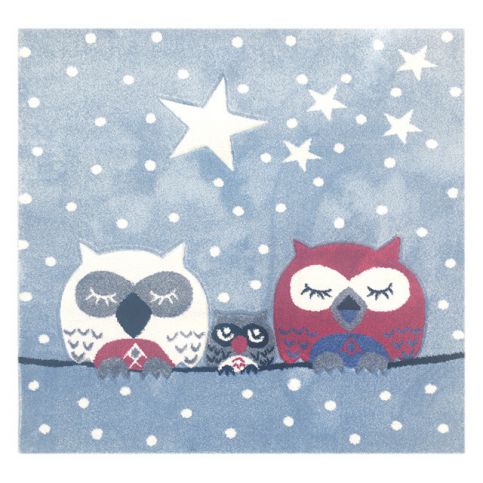 Dětský koberec Happy Rugs Owl Family, 140 x 140 cm - Bonami.cz