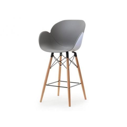 design4life Barová židle MELANO Šedá - Design4life