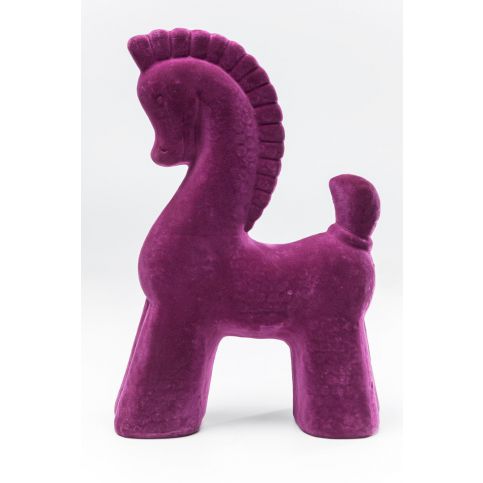 Dekorativní figurka Zebra Flock Purple - KARE