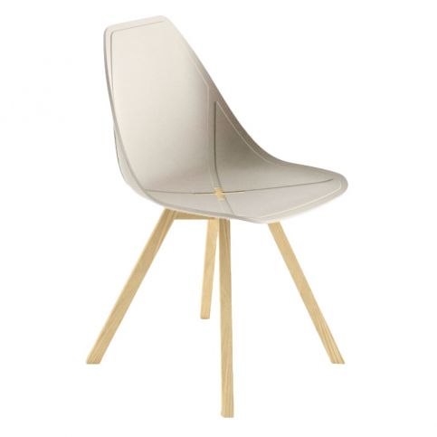 Designová židle X Chair Wood, béžová - Designovynabytek.cz
