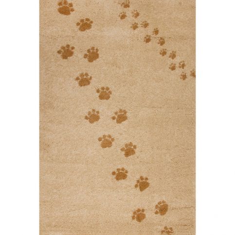 Béžový koberec Art For Kids Footprints, 100 x 150 cm - Bonami.cz