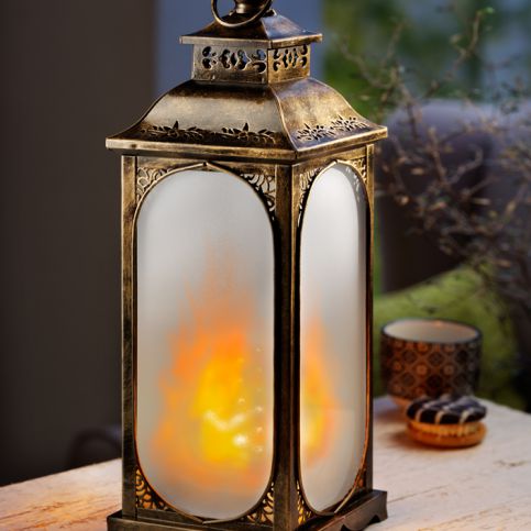 LED lucerna Flame - Velký Košík