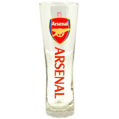 Sklenice FC Arsenal: Wordmark štíhlá (objem 470 ml) [DWEPPINTSLARN] CurePink - 4home.cz