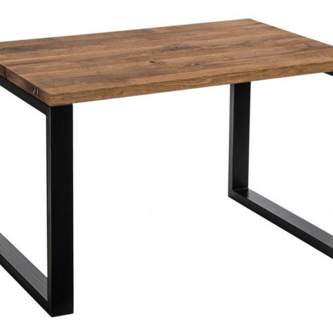 Jídelní stůl Flux2 120x80 cm, strukturovaný dub - Designovynabytek.cz