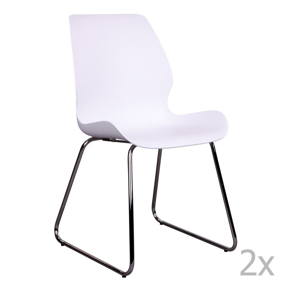 Sada 2 bílých židlí House Nordic Sola - Bonami.cz