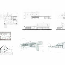 Moderní dům na venkově - řezy 3K Architects s.r.o.