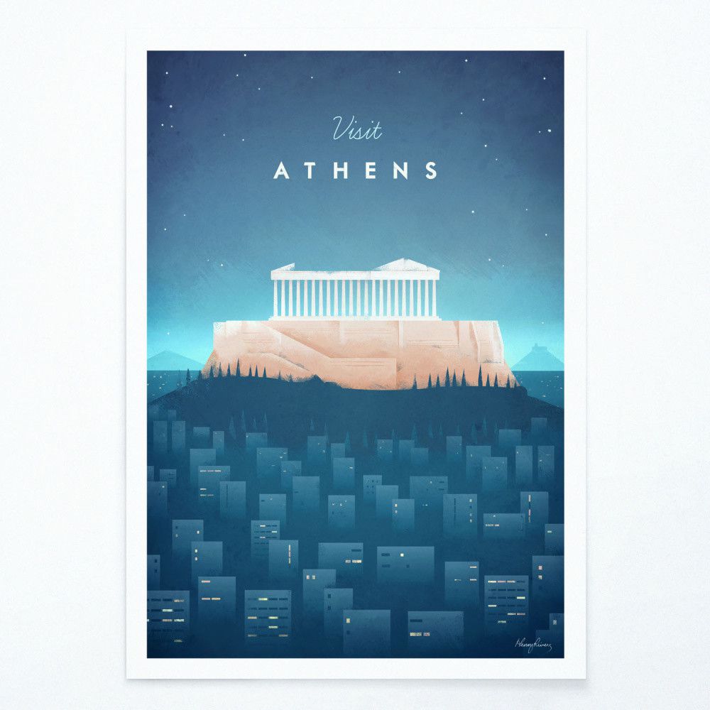 Plakát Travelposter Athens, A2 - Bonami.cz