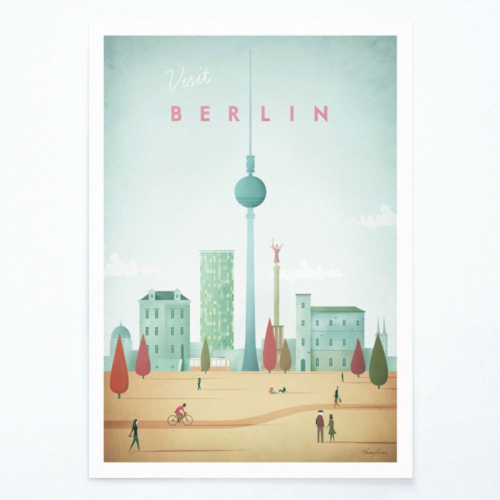 Plakát Travelposter Berlin, 50 x 70 cm - Bonami.cz