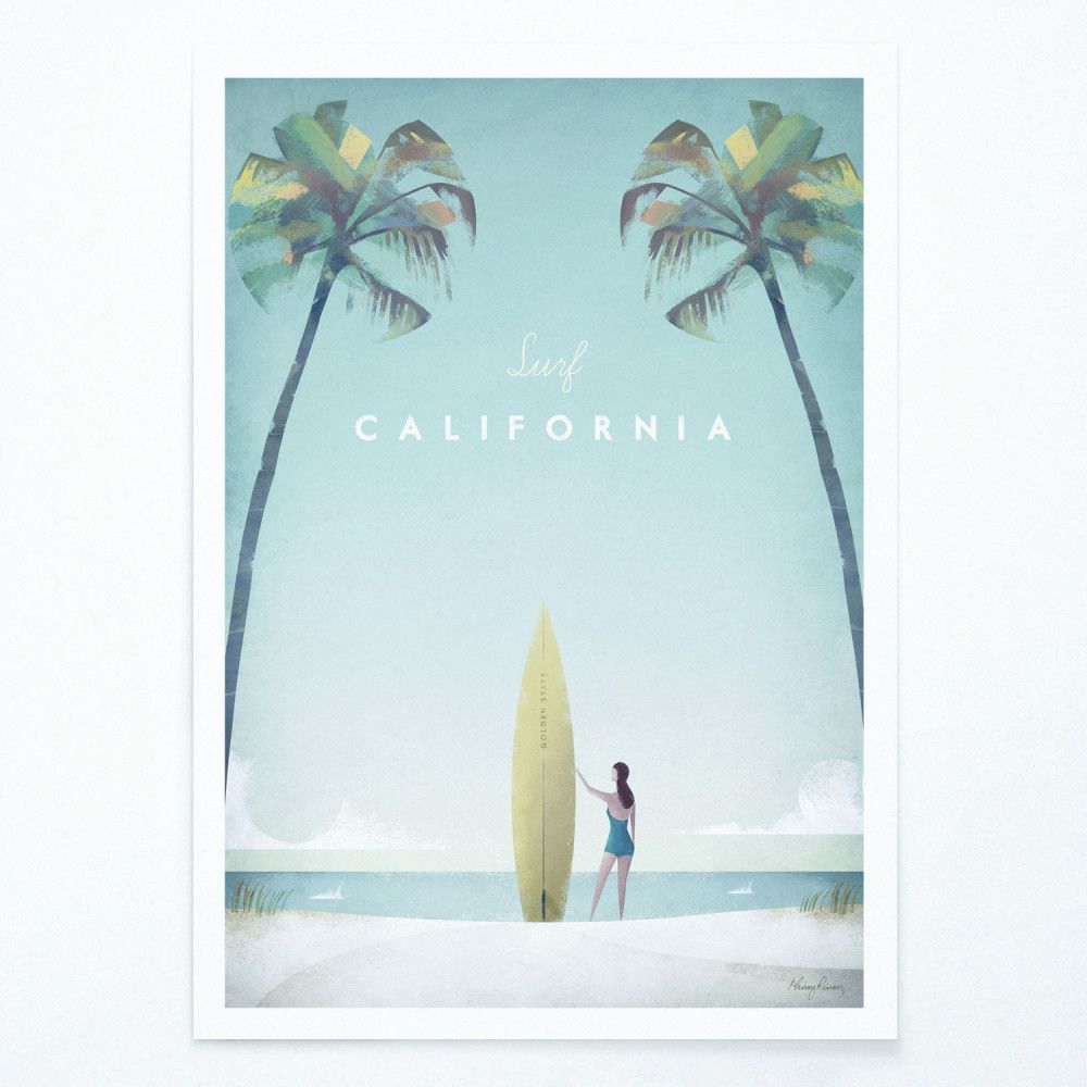 Plakát Travelposter California, 50 x 70 cm - Bonami.cz