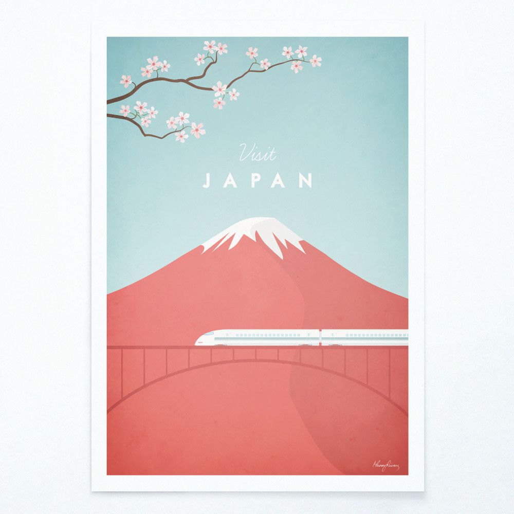 Plakát Travelposter Japan, A3 - Bonami.cz