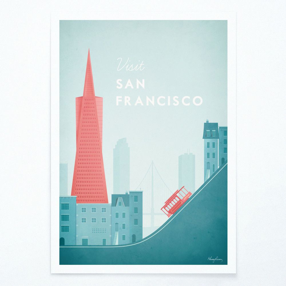 Plakát Travelposter San Francisco, 50 x 70 cm - Bonami.cz