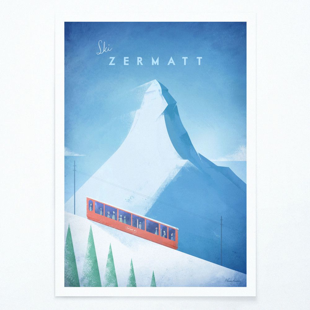 Plakát Travelposter Zermatt, 50 x 70 cm - Bonami.cz
