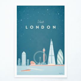 Plakát Travelposter London, 50 x 70 cm