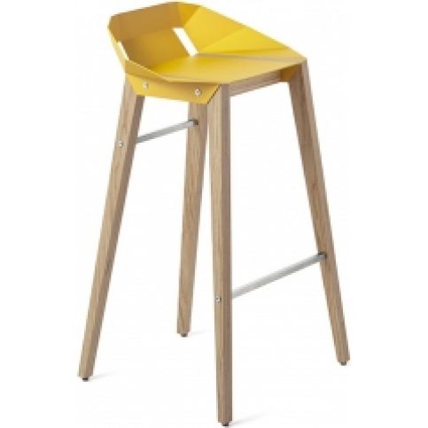 Barová židle Tabanda DIAGO, 75 cm, dubová podnož (RAL1004)  - Designovynabytek.cz