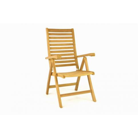 OEM D40742 Dřevěná polohovatelná židle DIVERO - týkové dřevo - T-zboží.cz