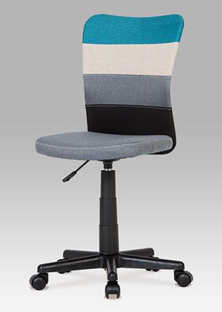 Kancelářská židle KA-N837 látka / plast Autronic Modrá - ATAN Nábytek