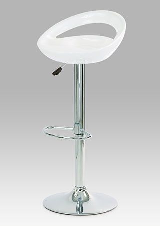 Autronic Barová židle AUB-1030 WT - bílá - ATAN Nábytek
