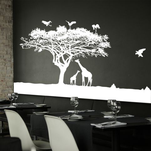 Samolepka na zeď - Afrika (100x56 cm) - PopyDesign - Popydesign