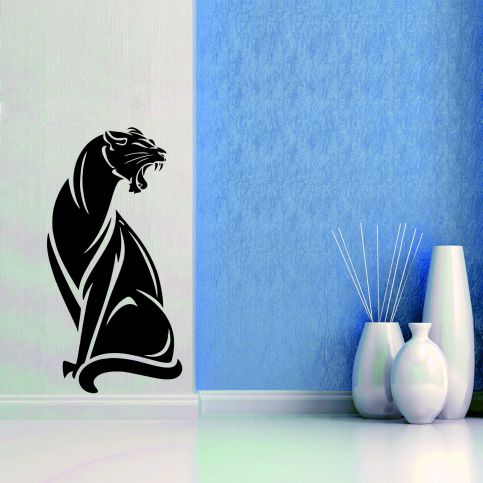 Samolepka na zeď - Art puma (30x60 cm) - PopyDesign - Popydesign