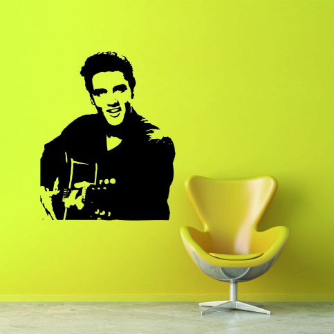 Samolepka na zeď - Elvis Presley (48x60 cm) - PopyDesign - Popydesign