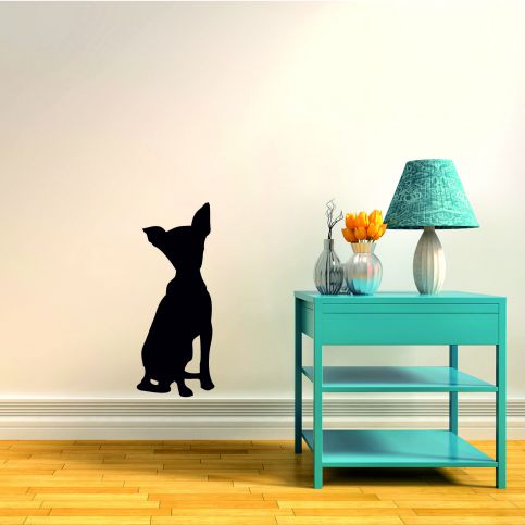 Samolepka na zeď - Silueta psa (25x60 cm) - PopyDesign - Popydesign