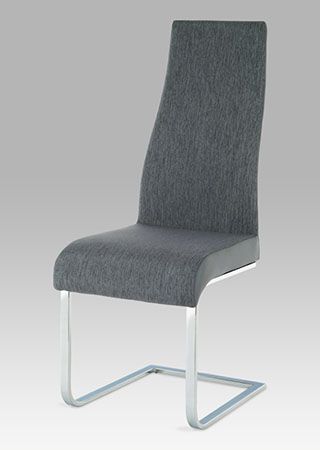 Jídelní židle chrom / látka šedá / koženka šedá AC-1817 GREY2 Autronic - DEKORHOME.CZ