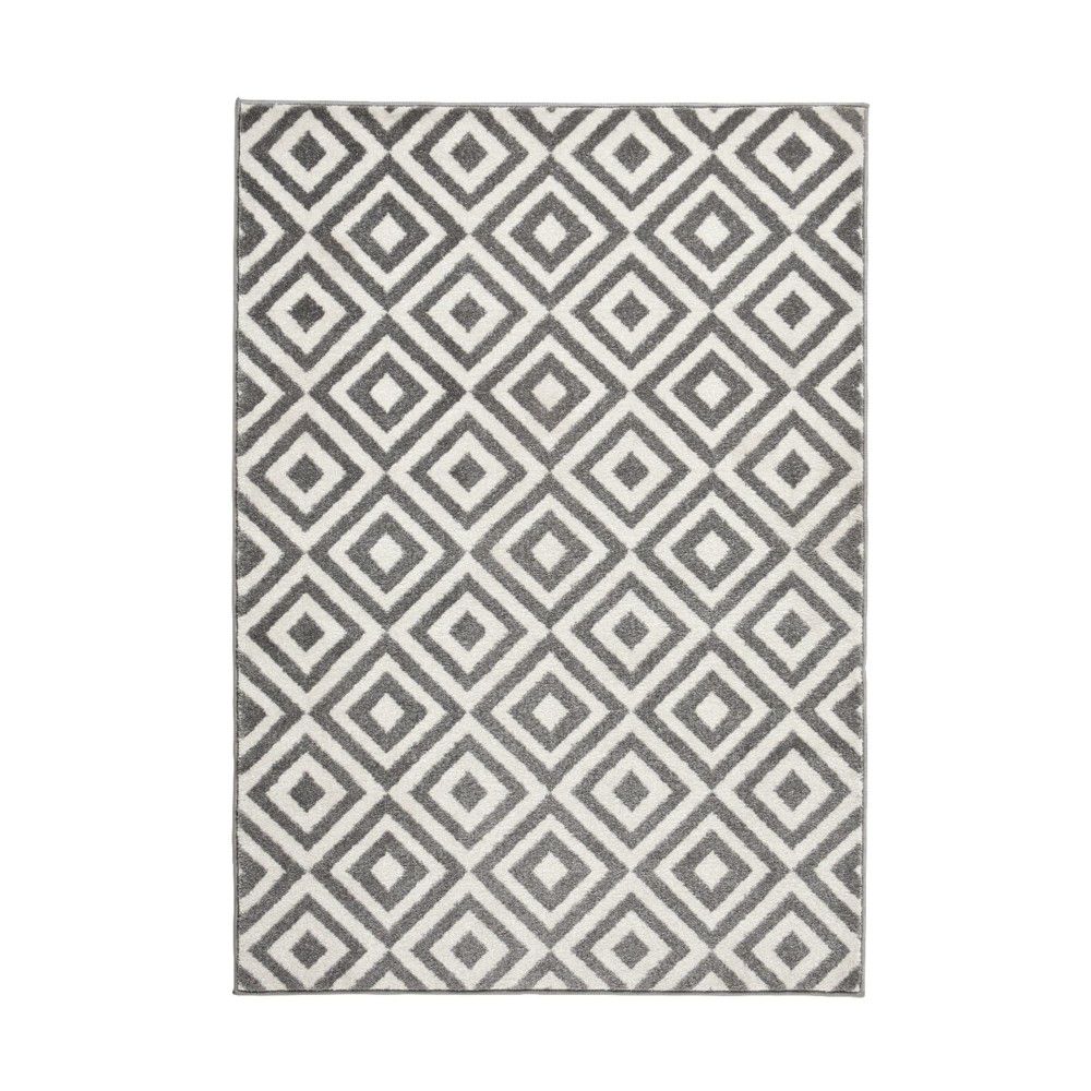 Šedo-bílý koberec Think Rugs Matrix, 120 x 170 cm - Bonami.cz