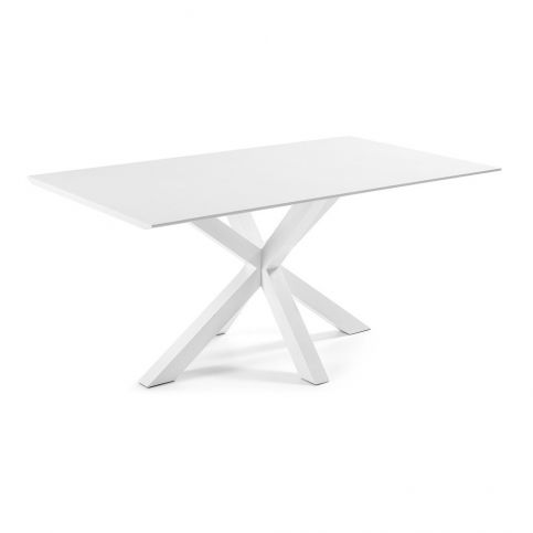 Jídelní stůl s bílým podnožím La Forma Arya Light, délka 160 cm - Bonami.cz