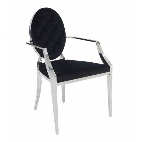 INV Jídelní židle Silver Barok s područkami - Design4life