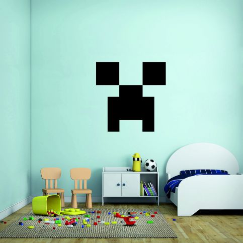 Samolepka na zeď - Minecraft face (120x120 cm) - PopyDesign - Popydesign