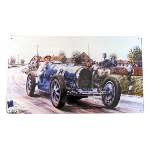 GLIX Bugatti No.2- plechová cedule - GLIX DECO s.r.o.