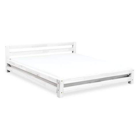 Bílá dvoulůžková postel z borovicového dřeva Benlemi Double, 160 x 200 cm - Bonami.cz